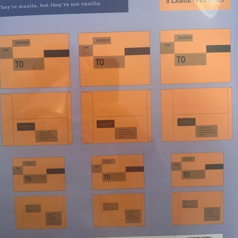 Knock Knock 6 Pack of Manila Not Vanilla Envelopes